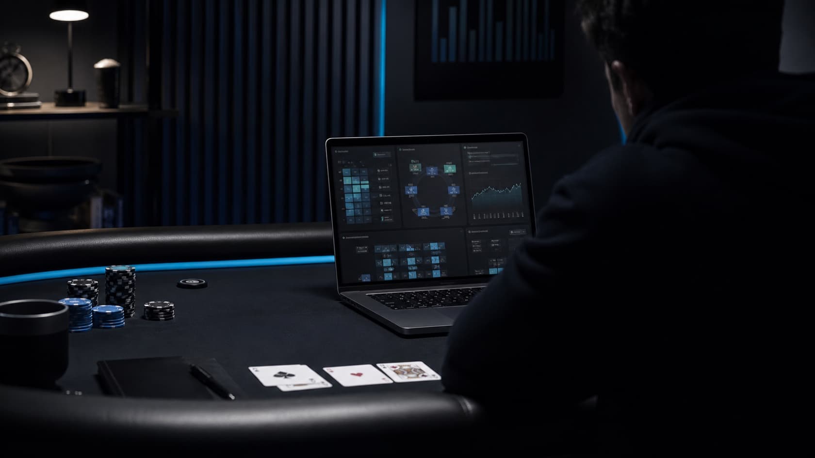 A focused tournament poker study setup